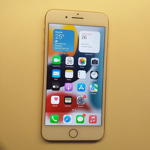 Imagem Menor Preço iPhone 8 Plus 64 Gb Dourado Semi Novo Usado 