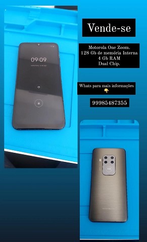 Imagem Motorola One Zoom, usado, 128 GB Titaniun