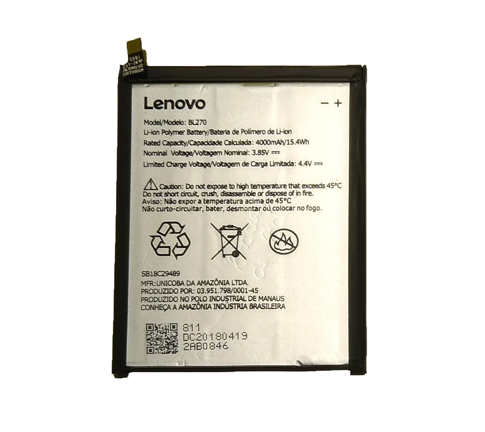 Troca de bateria MOTOROLA MOTO E5
