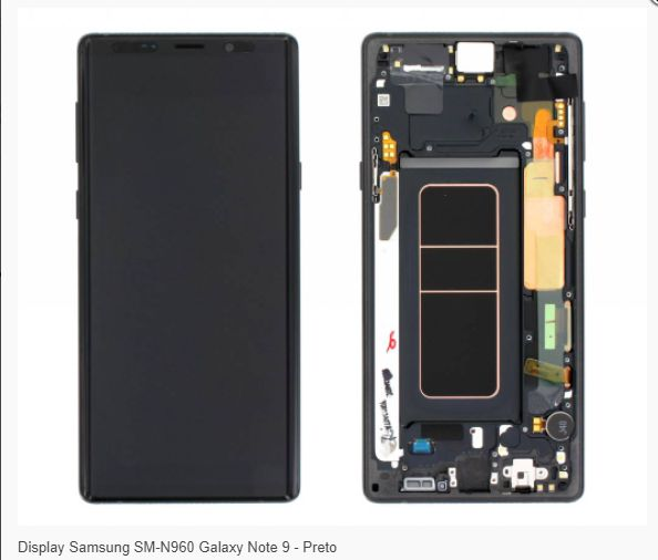 Troca de tela Samsung Galaxy Note 9