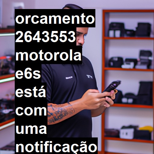 MOTOROLA E6S ESTÁ COM UMA NOTIFICAÇÃO DIZENDO: CARREGANDO DISPOSITIVO CONECTADO VIA USB. MESMO SEM ESTAR CONECTADO E SÓ ESTÁ CARREGANDO DESLIGADO. | ConsertaSmart São José