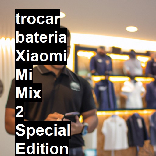 TROCAR BATERIA XIAOMI MI MIX 2 SPECIAL EDITION | Veja o preço