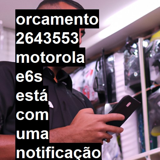MOTOROLA E6S ESTÁ COM UMA NOTIFICAÇÃO DIZENDO: CARREGANDO DISPOSITIVO CONECTADO VIA USB. MESMO SEM ESTAR CONECTADO E SÓ ESTÁ CARREGANDO DESLIGADO. | ConsertaSmart São José