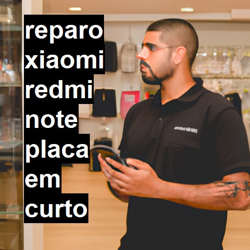 XIAOMI REDMI NOTE PLACA EM CURTO | ConsertaSmart