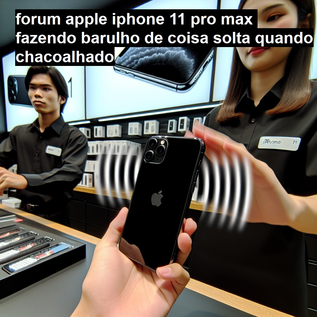 APPLE IPHONE 11 PRO MAX - FAZENDO BARULHO DE COISA SOLTA QUANDO CHACOALHADO | ConsertaSmart 