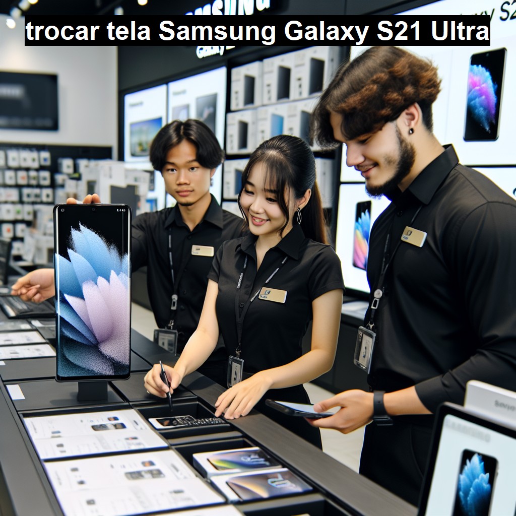 TROCAR TELA SAMSUNG GALAXY S21 ULTRA | Veja o preço