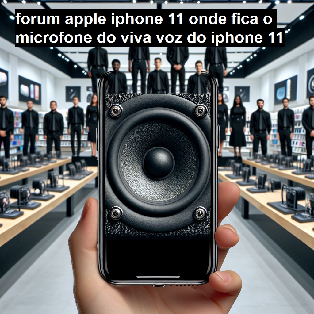 APPLE IPHONE 11 - ONDE FICA O MICROFONE DO VIVA VOZ DO IPHONE 11 | ConsertaSmart 