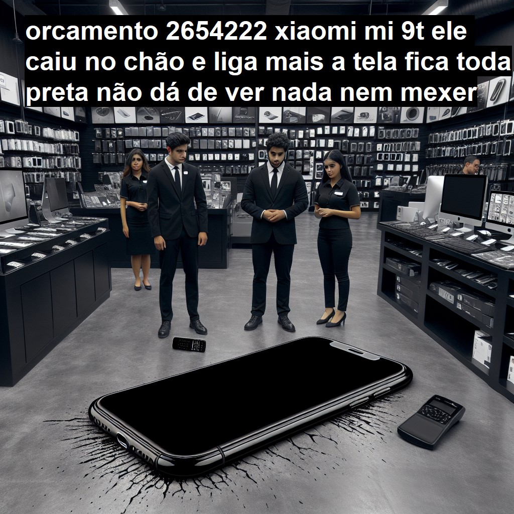 XIAOMI MI 9T ELE CAIU NO CHÃO E LIGA MAIS A TELA FICA TODA PRETA NÃO DÁ DE VER NADA NEM MEXER  | ConsertaSmart GASPAR CENTRO