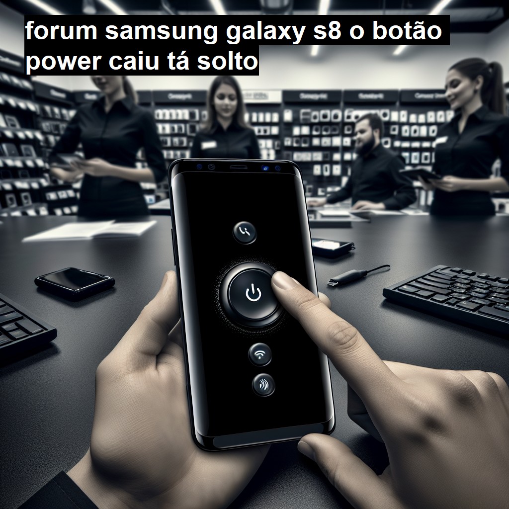 SAMSUNG GALAXY S8 - O BOTÃO POWER CAIU TÁ SOLTO | ConsertaSmart 