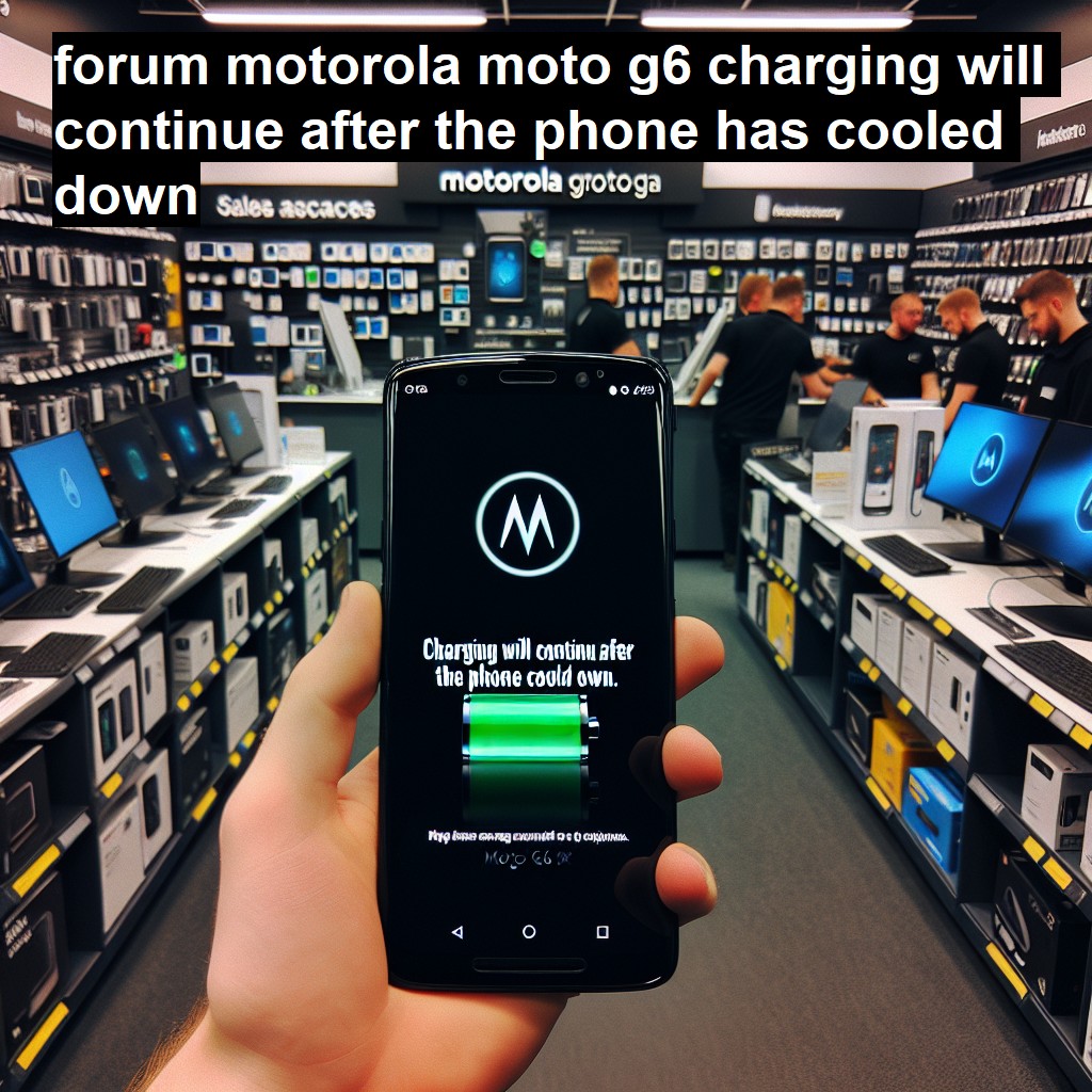 MOTOROLA MOTO G6 - CHARGING WILL CONTINUE AFTER THE PHONE HAS COOLED DOWN | ConsertaSmart 