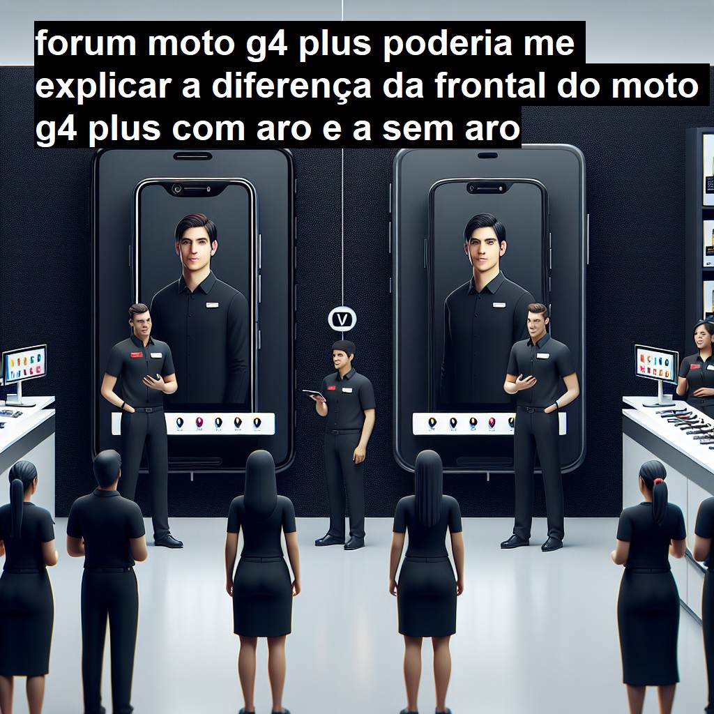 MOTO G4 PLUS - PODERIA ME EXPLICAR A DIFERENÇA DA FRONTAL DO MOTO G4 PLUS COM ARO E A SEM ARO | ConsertaSmart 