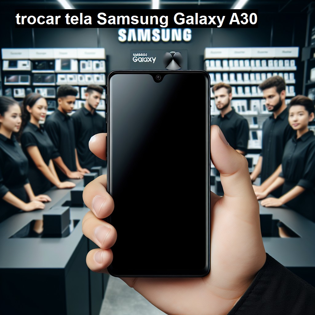 TROCAR TELA SAMSUNG GALAXY A30 | Veja o preço