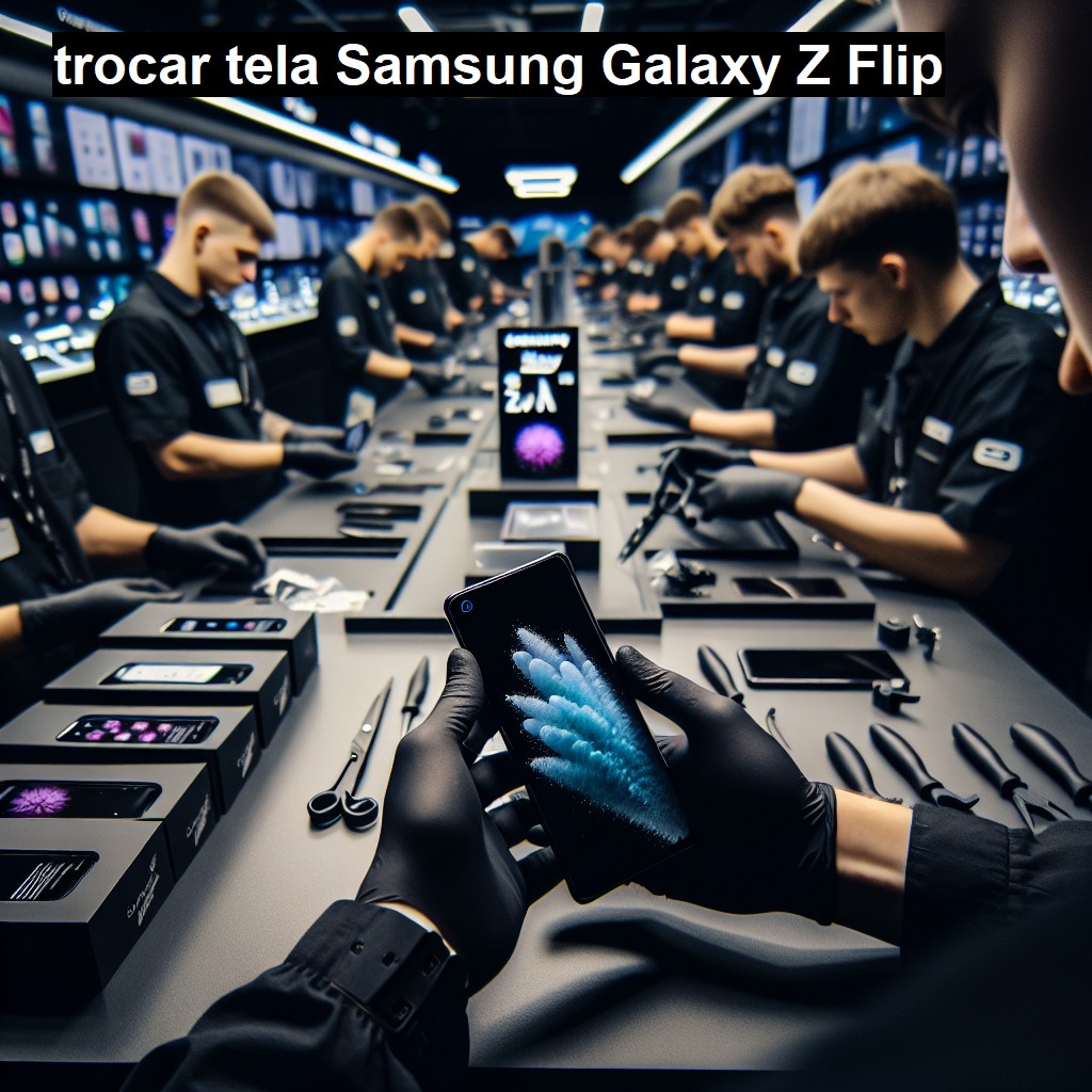 TROCAR TELA SAMSUNG GALAXY Z FLIP | Veja o preço