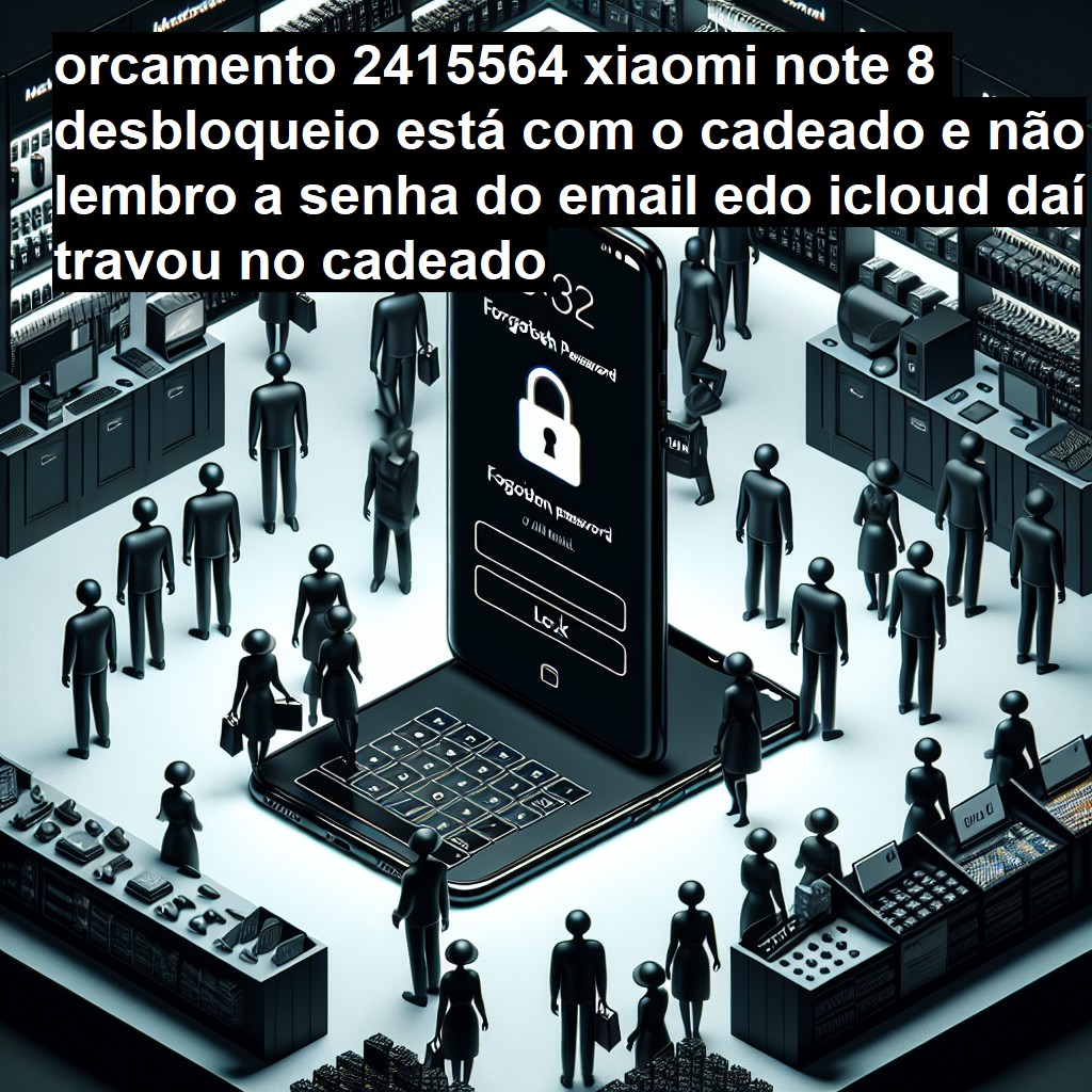 XIAOMI NOTE 8 DESBLOQUEIO, ESTÁ COM O CADEADO E NÃO LEMBRO A SENHA DO E MAIL EDO ICLOUD DAÍ TRAVOU NO CADEADO | ConsertaSmart Recife Boa Viagem