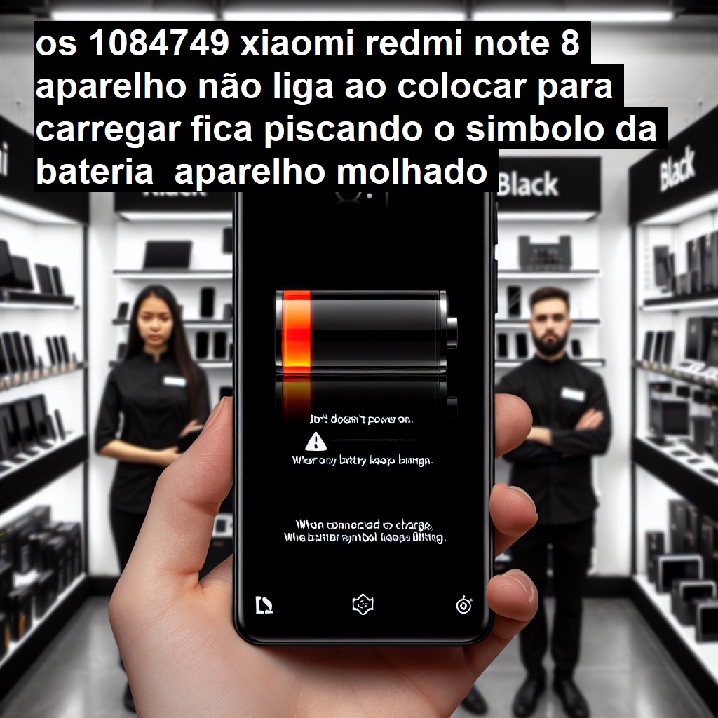 XIAOMI REDMI NOTE 8  APARELHO NÃO LIGA (AO COLOCAR PARA CARREGAR FICA PISCANDO O SIMBOLO DA BATERIA)   APARELHO MOLHADO   FOI DESOXIDADO   NÃO VOLTOU SENSOR PROXIMIDADE - 1084749| ConsertaSmart