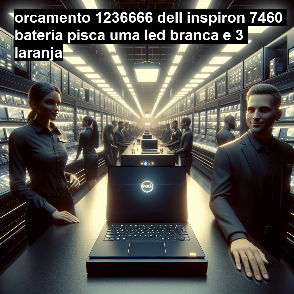 DELL INSPIRON 7460 BATERIA, PISCA UMA LED BRANCA E 3 LARANJA | ConsertaSmart BELÉM UMARIZAL (DESATIVADA)