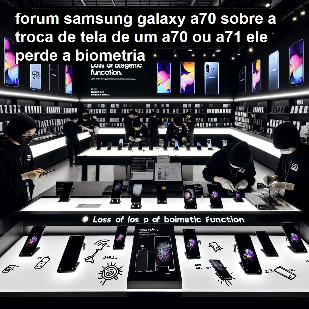 SAMSUNG GALAXY A70 - SOBRE A TROCA DE TELA DE UM A70 OU A71 ELE PERDE A BIOMETRIA | ConsertaSmart 