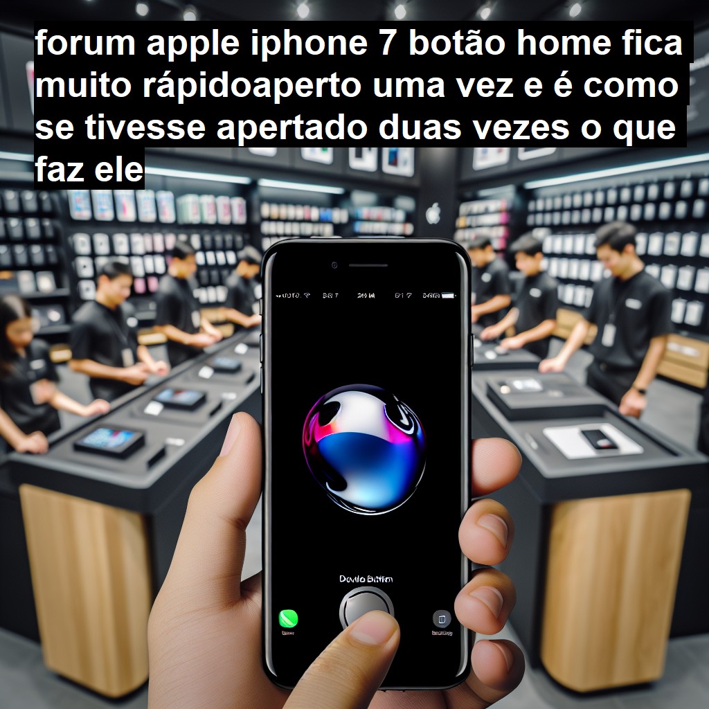 APPLE IPHONE 7 - BOTÃO HOME FICA MUITO RÁPIDOAPERTO UMA VEZ E É COMO SE TIVESSE APERTADO DUAS VEZES O QUE FAZ ELE | ConsertaSmart 