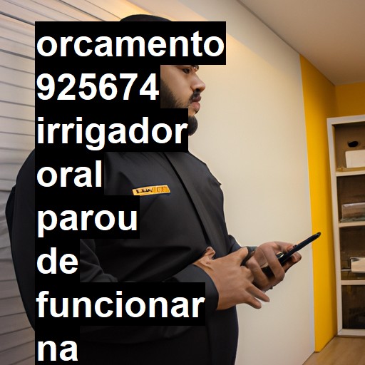 IRRIGADOR ORAL PAROU DE FUNCIONAR | ConsertaSmart RIO CLARO