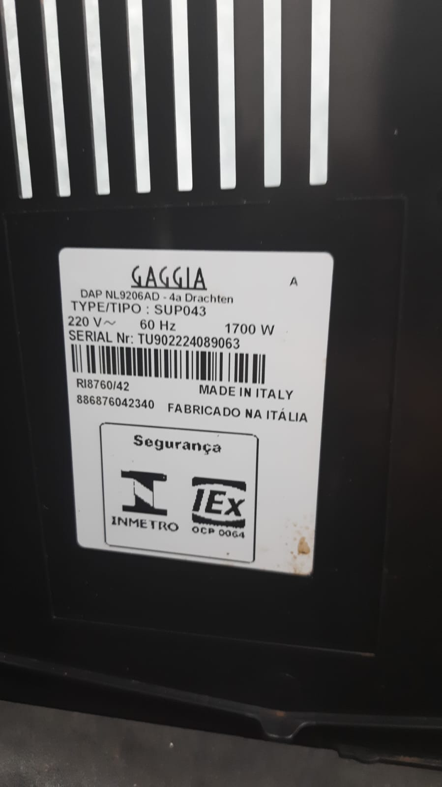 Produto Gaggia