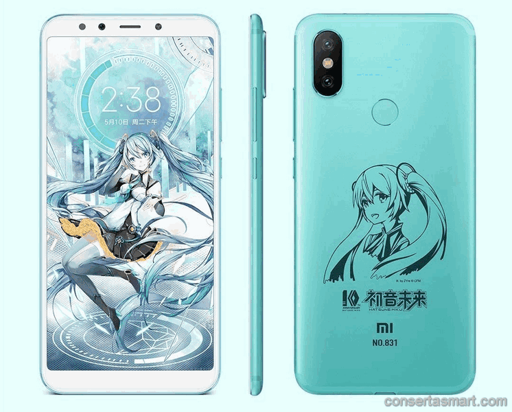 La música y el timbre no funcionan Xiaomi Mi 6X Hatsune Miku