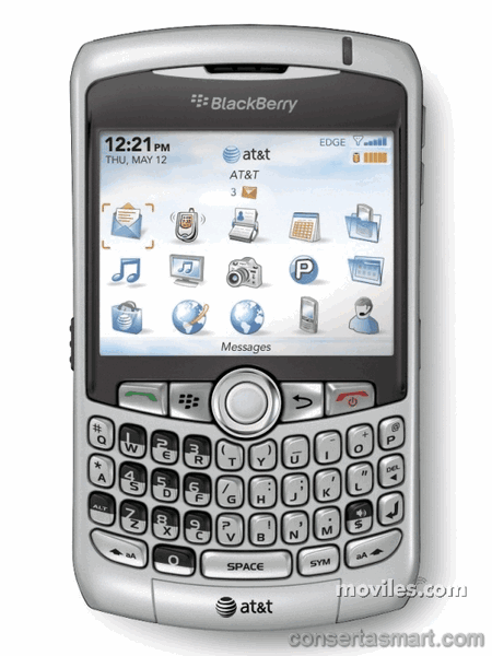 TouchScreen não funciona ou está quebrado BlackBerry Curve 8320