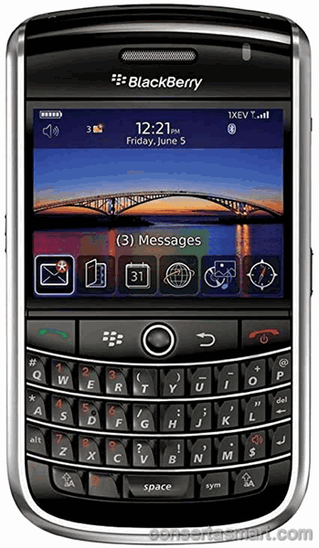 TouchScreen não funciona ou está quebrado BlackBerry Tour 9630