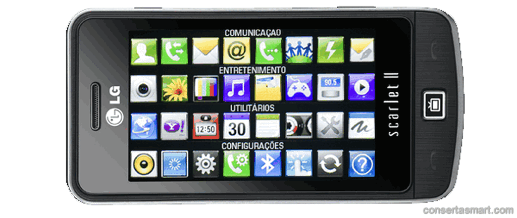 TouchScreen não funciona ou está quebrado LG GM600 Scarlet