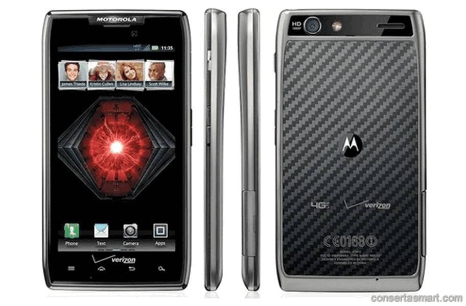 TouchScreen não funciona ou está quebrado Motorola Razr Maxx HD