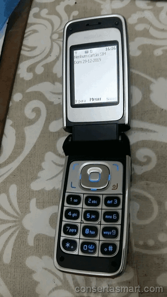 TouchScreen não funciona ou está quebrado Nokia 6125