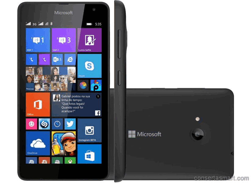 TouchScreen não funciona ou está quebrado Nokia Lumia 535