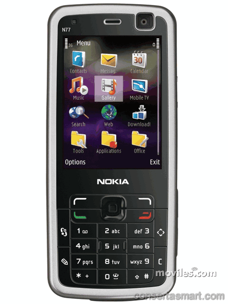 TouchScreen não funciona ou está quebrado Nokia N77