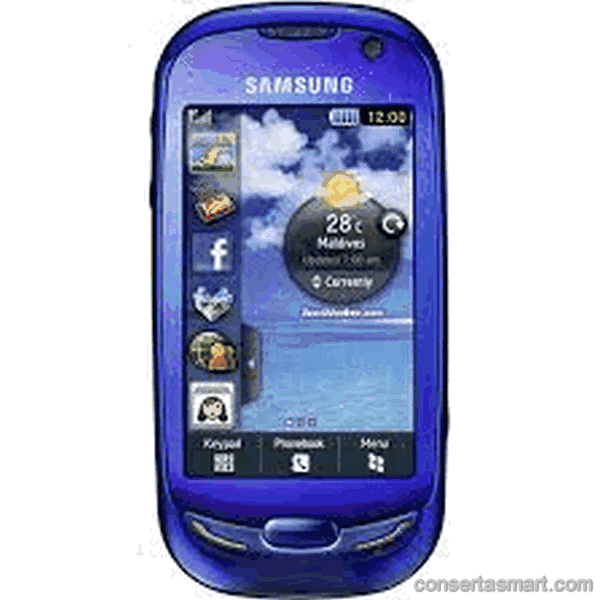 TouchScreen não funciona ou está quebrado Samsung Blue Earth S7750