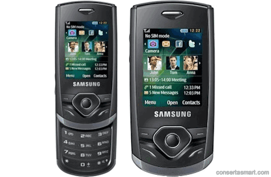 TouchScreen não funciona ou está quebrado Samsung Shark s3550