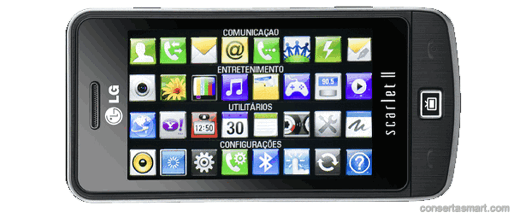 Touchscreen defekt LG GM600 Scarlet