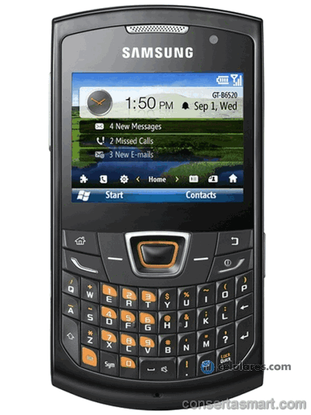 aparelho lento Samsung B6520 OMNIA Pro 5
