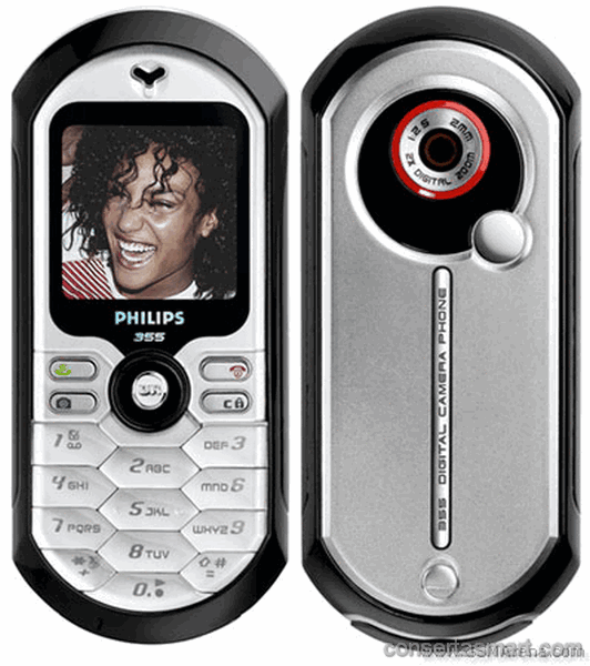 bateria sem carga Philips 355