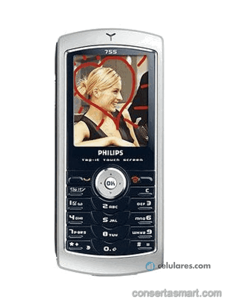 bateria sem carga Philips 755