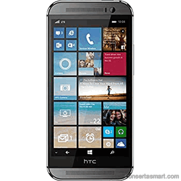 botão ruim emperrado HTC One M8 for Windows