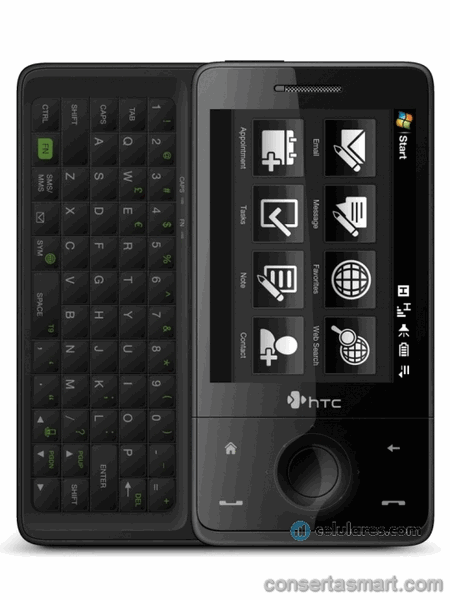 botão ruim emperrado HTC Touch Pro