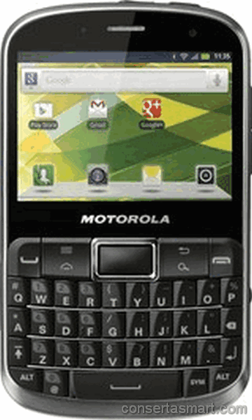 botão ruim emperrado Motorola Defy Pro