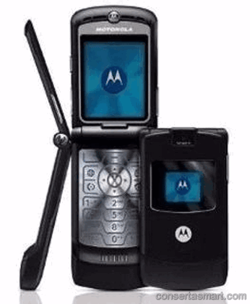 botão ruim emperrado Motorola V3 Black Edition