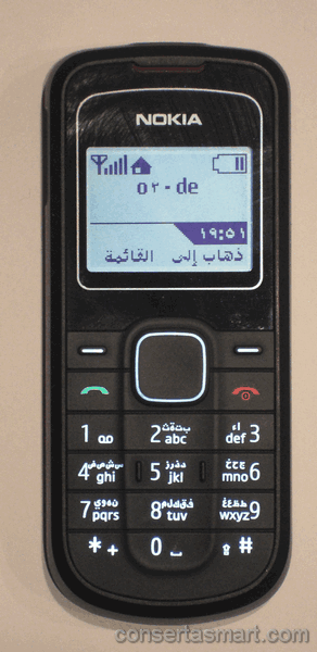 botão ruim emperrado Nokia 1202