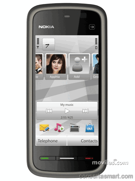 botão ruim emperrado Nokia 5228