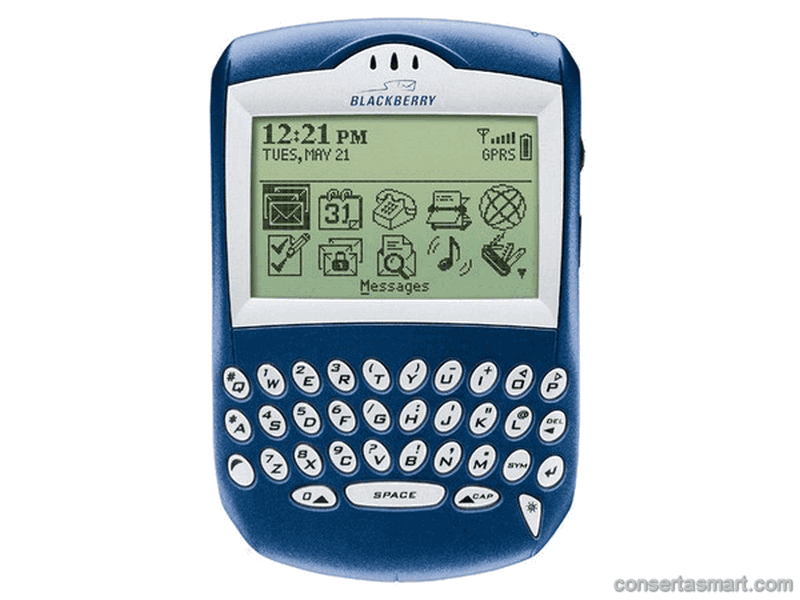 botão ruim emperrado RIM Blackberry 6210