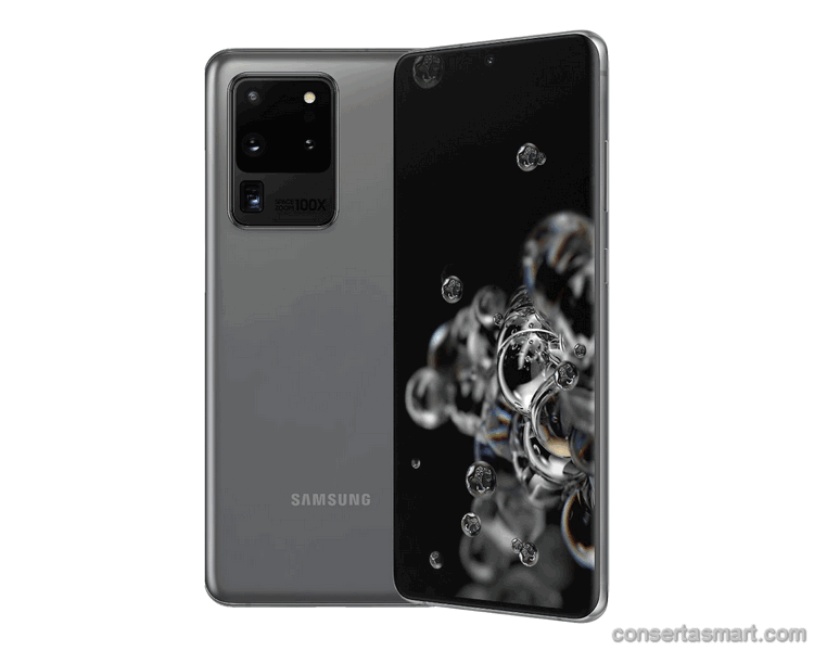botão ruim emperrado Samsung Galaxy S20 Ultra