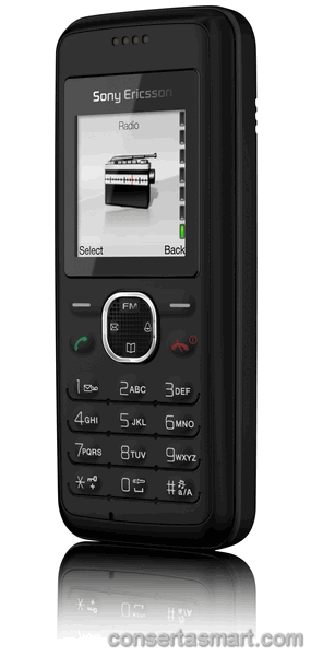 botão ruim emperrado Sony Ericsson J132