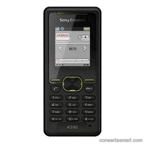 botão ruim emperrado Sony Ericsson K330