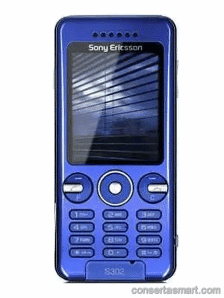 botão ruim emperrado Sony Ericsson S302