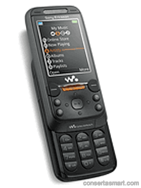 botão ruim emperrado Sony Ericsson W830i